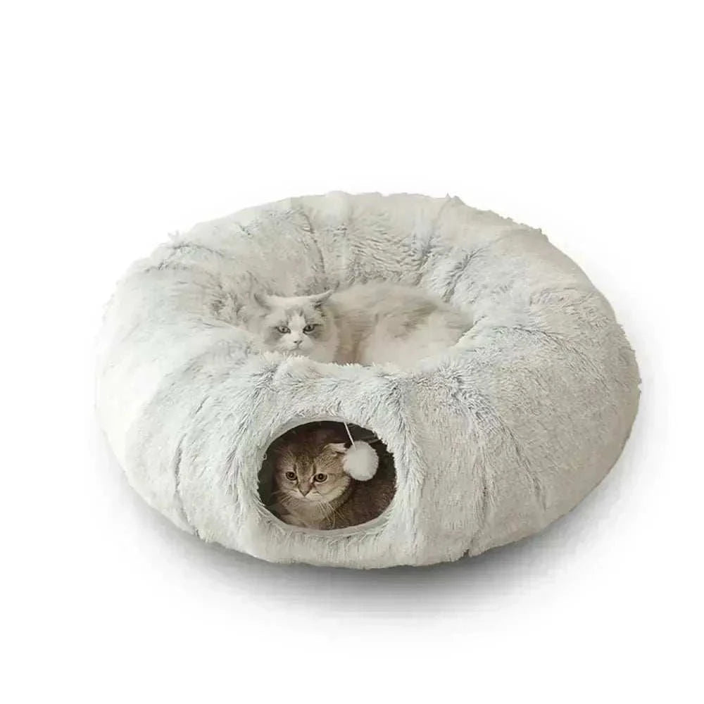 2 In 1 Round Cat Tunnel Bed2 In 1 Round Cat Tunnel BedPaws And PensWhy Choose the 2 In 1 Round Cat Tunnel Bed
Introducing the 2 In 1 Round Cat Tunnel Bed, the ultimate cozy hideaway and playtime paradise for your feline friend. ThisPaws and pens