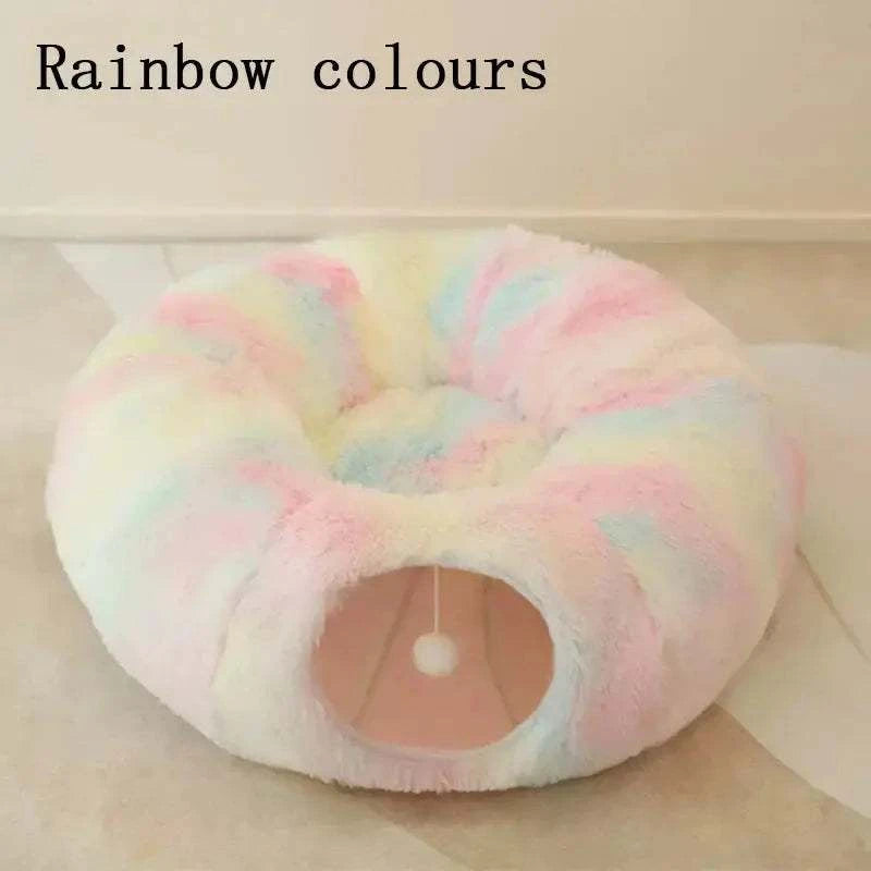 2 In 1 Round Cat Tunnel Bed2 In 1 Round Cat Tunnel BedPaws And PensWhy Choose the 2 In 1 Round Cat Tunnel Bed
Introducing the 2 In 1 Round Cat Tunnel Bed, the ultimate cozy hideaway and playtime paradise for your feline friend. ThisPaws and pens