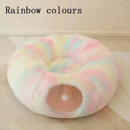 2 In 1 Round Cat Tunnel Bed2 In 1 Round Cat Tunnel BedPaws And PensWhy Choose the 2 In 1 Round Cat Tunnel Bed
Introducing the 2 In 1 Round Cat Tunnel Bed, the ultimate cozy hideaway and playtime paradise for your feline friend. ThisPaws and pens
