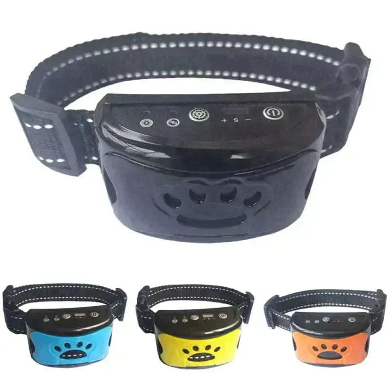 Anti-Bark Dog CollarAnti-Bark Dog CollarPaws And PensAnti-Bark Dog Collar
Dog training collar with bark control helps decreases the dog's barking by the automatic performance of sound and vibration. Beeps and vibrationPaws and pens