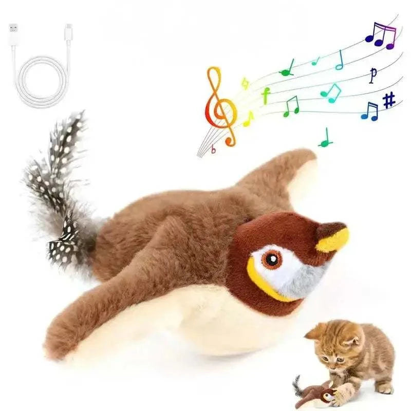 Chirping Flapping Bird Cat ToyChirping Flapping Bird ToyPaws And PensWhy Choose an Interactive Bird Cat Toy?
Keep your cat entertained with the Chirping Flapping Bird Toy – a realistic, interactive playtime companion that’s sure to spPaws And Pens