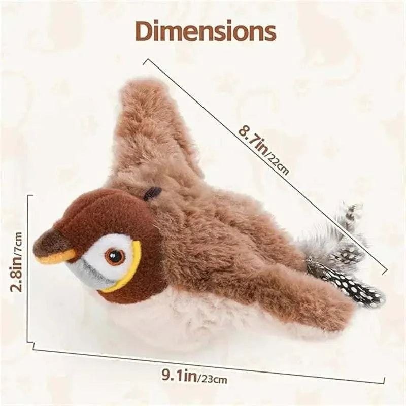 Chirping Flapping Bird Cat ToyChirping Flapping Bird ToyPaws And PensWhy Choose an Interactive Bird Cat Toy?
Keep your cat entertained with the Chirping Flapping Bird Toy – a realistic, interactive playtime companion that’s sure to spPaws And Pens