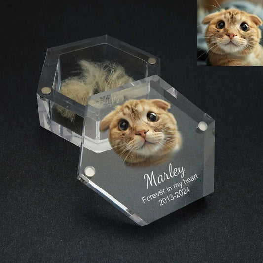 Custom Pet Hair Memorial Keepsake Box Pet MemorialPetsPet MemorialPaws And PensWhy Choose a Custom Pet Hair Memorial Keepsake Box?

Preserve your pet’s precious memories with the Custom Pet Hair Memorial Box, a heartfelt keepsake to cherish thePaws And Pens