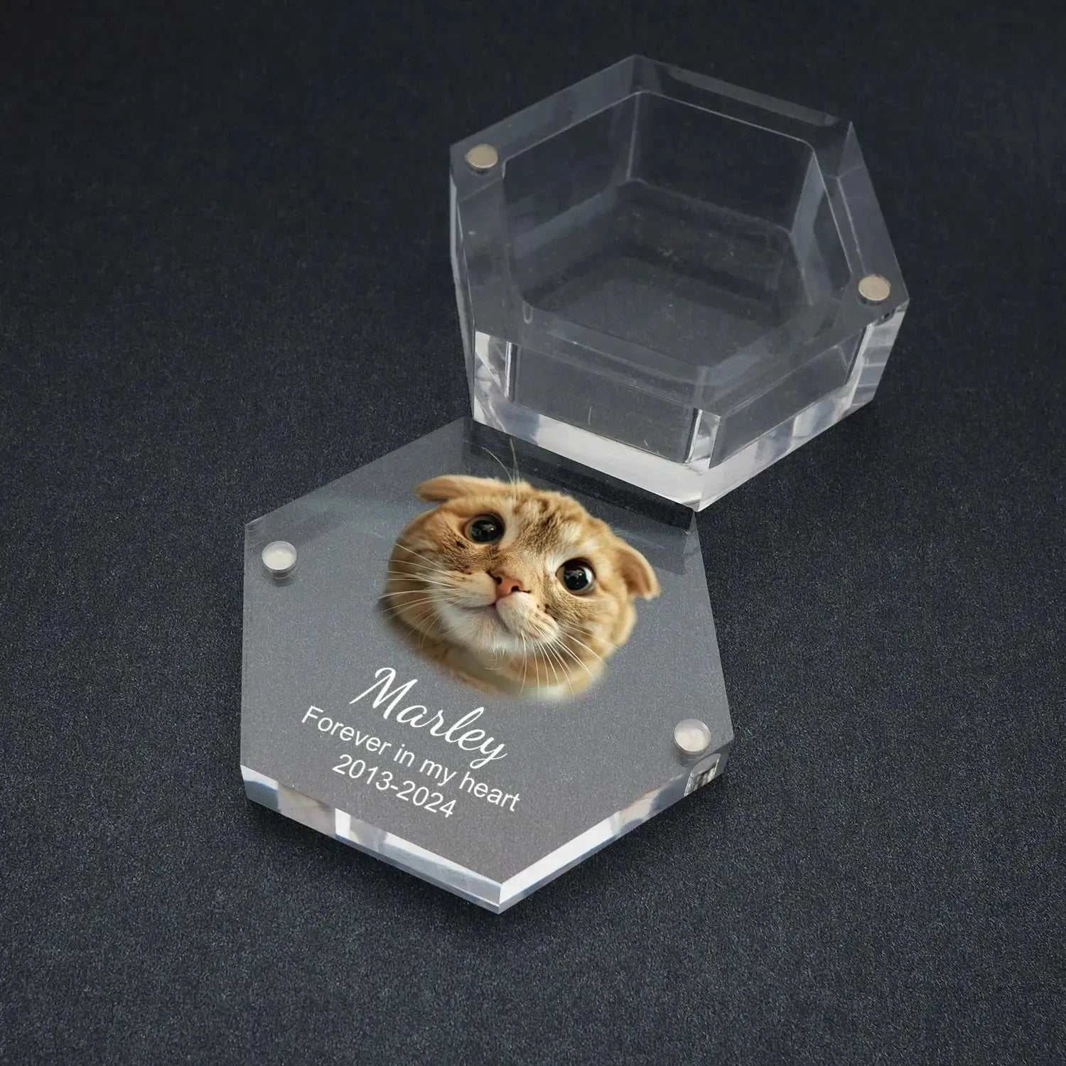 Custom Pet Hair Memorial Keepsake Box Pet MemorialPetsPet MemorialPaws And PensWhy Choose a Custom Pet Hair Memorial Keepsake Box?

Preserve your pet’s precious memories with the Custom Pet Hair Memorial Box, a heartfelt keepsake to cherish thePaws And Pens