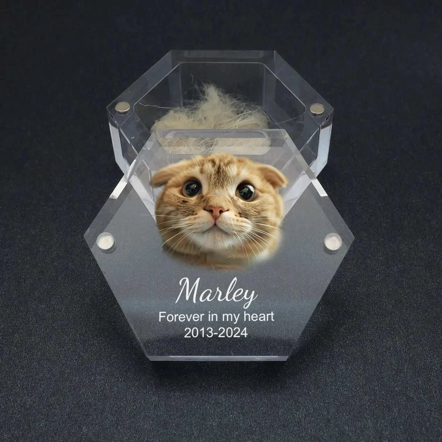 Custom Pet Hair Memorial Keepsake Box Pet MemorialPetsPet MemorialPaws And PensWhy Choose a Custom Pet Hair Memorial Keepsake Box?

Preserve your pet’s precious memories with the Custom Pet Hair Memorial Box, a heartfelt keepsake to cherish thePaws And Pens