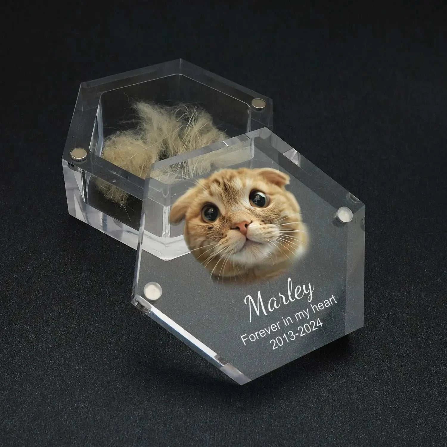 Custom Pet Hair Memorial Keepsake Box Pet MemorialPetsPet MemorialPaws And PensWhy Choose a Custom Pet Hair Memorial Keepsake Box?

Preserve your pet’s precious memories with the Custom Pet Hair Memorial Box, a heartfelt keepsake to cherish thePaws And Pens