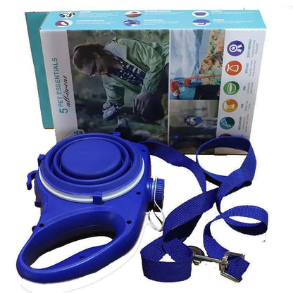 Multi-functional Dog LeashMulti-functional Dog LeashPaws And PensWhy Choose an Adjustable Dog Leash Multifunctional?
Multi-function Dog Leash
From water to hydrate your dog to waste bags to dispense waste, you always end up with aPaws and pens