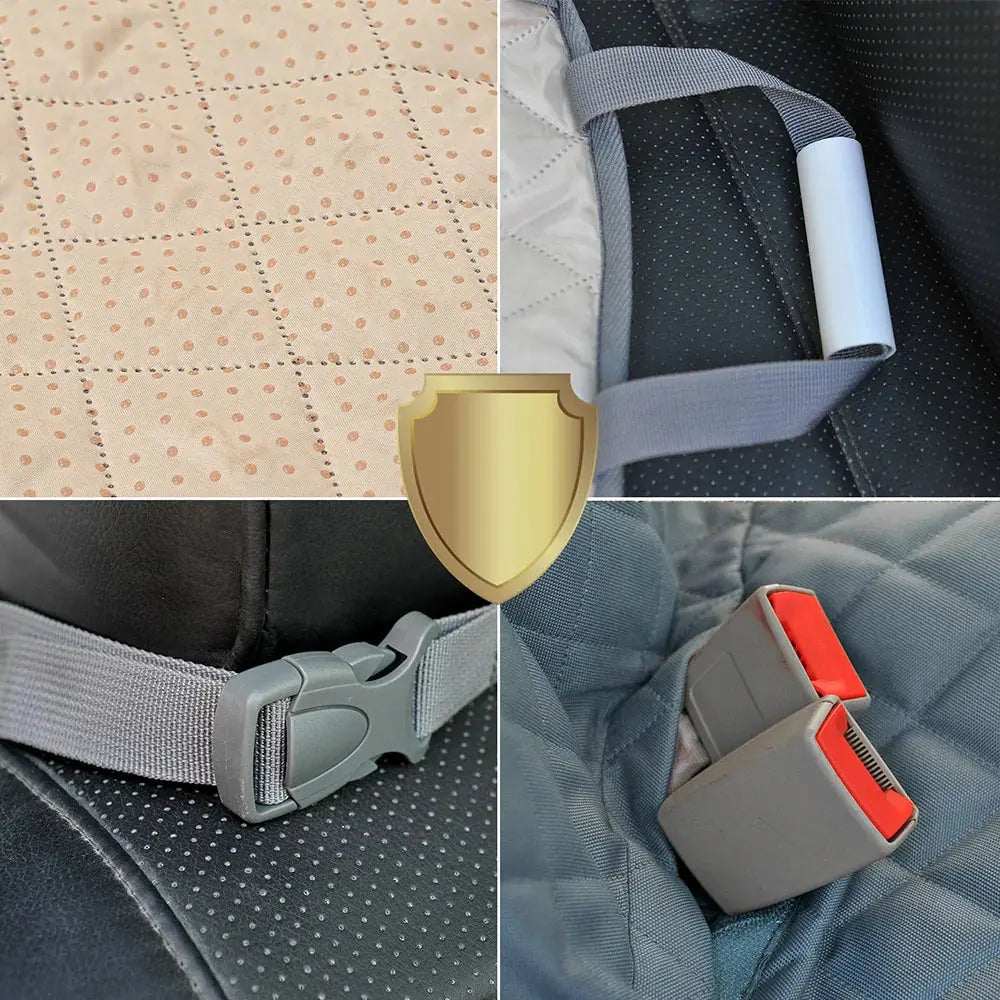 Pet Car Seat CoverPet Car Seat CoverPaws And PensWhy You Need a Pet Car Seat Cover
Visible Mesh Window
Provides your dog with better air circulation in Summer and Winter. Allows the dog to see you and outside clearPaws and pens