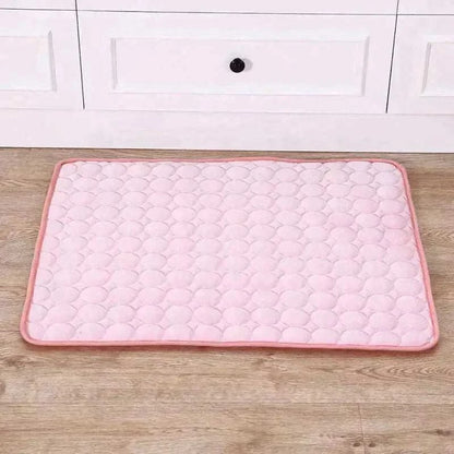 Pet Cooling MatPet Cooling MatPaws And PensPet Cooling Mat
 Stay dogs cool in hot weather with no water, refrigeration, or electricity needed. Made from non-toxic lightweight material, the pad is environment-Paws and pens