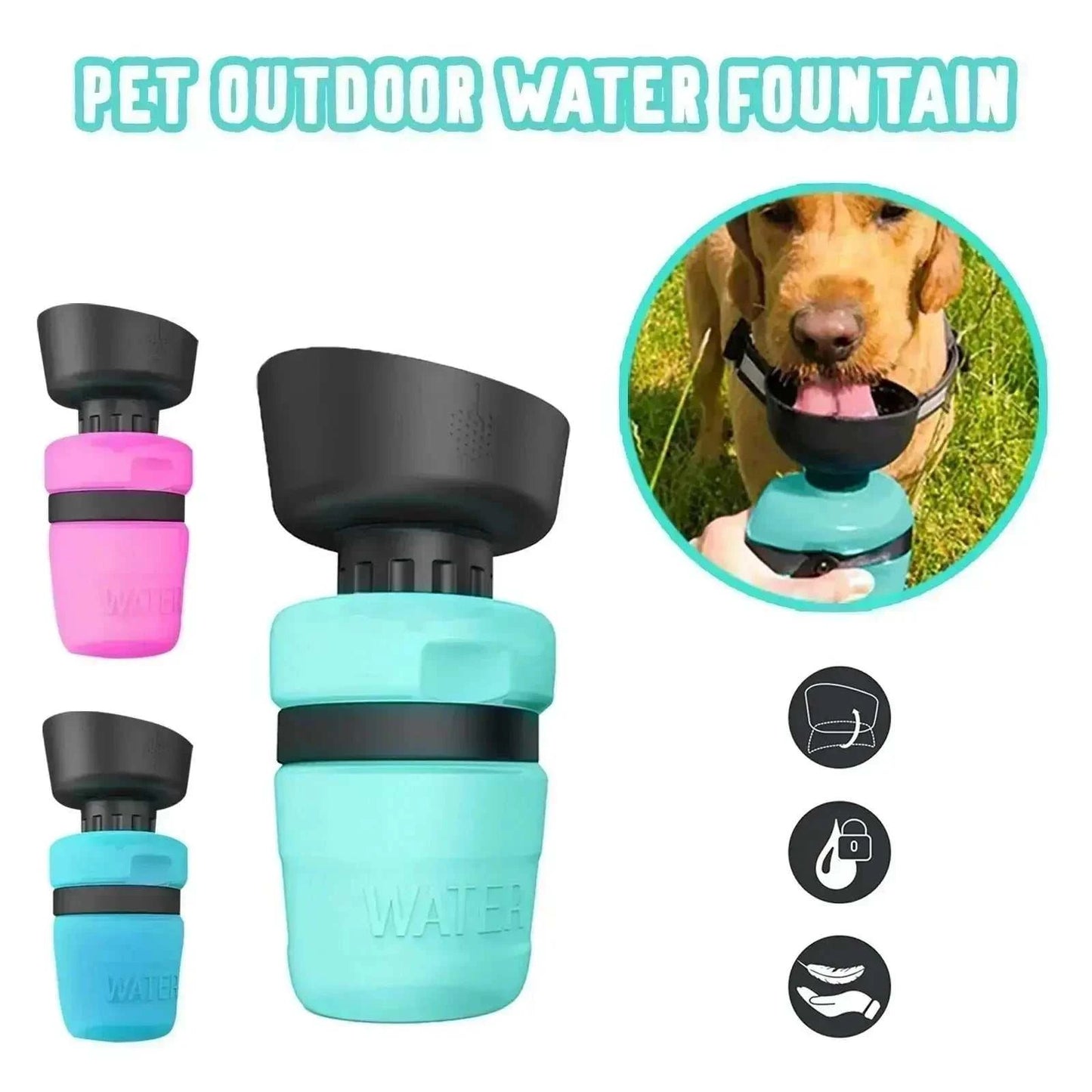 Pet Drinking Water BottlePet Drinking Water BottlePaws And PensWhy You Need a Pet Drinking Water Bottle
You don't need any external bowl to keep your dog hydrated while on the go!
The fold cap acts as a water bowl and is producePaws and pens