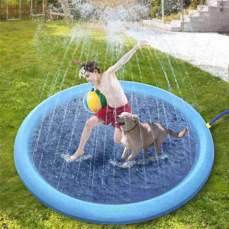 Pet Sprinkler PadPet Sprinkler PadPaws And PensIt’s The Perfect Way For Your Fur Babies To Splash Some Fun During Hot Summer Days!
No one likes to see their dog suffering from extreme heat. The truth is, that dogPaws and pens
