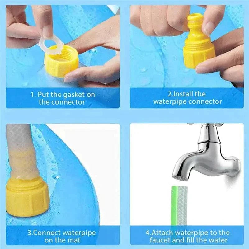 Pet Sprinkler PadPet Sprinkler PadPaws And PensIt’s The Perfect Way For Your Fur Babies To Splash Some Fun During Hot Summer Days!
No one likes to see their dog suffering from extreme heat. The truth is, that dogPaws and pens
